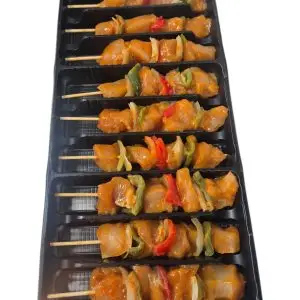 Sjasliek per 9 stuks € 16  **Aanbieding**