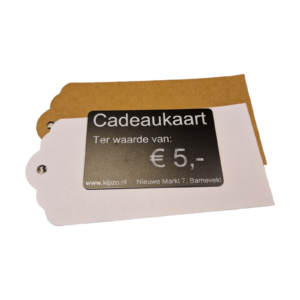 Cadeaukaart € 5,-